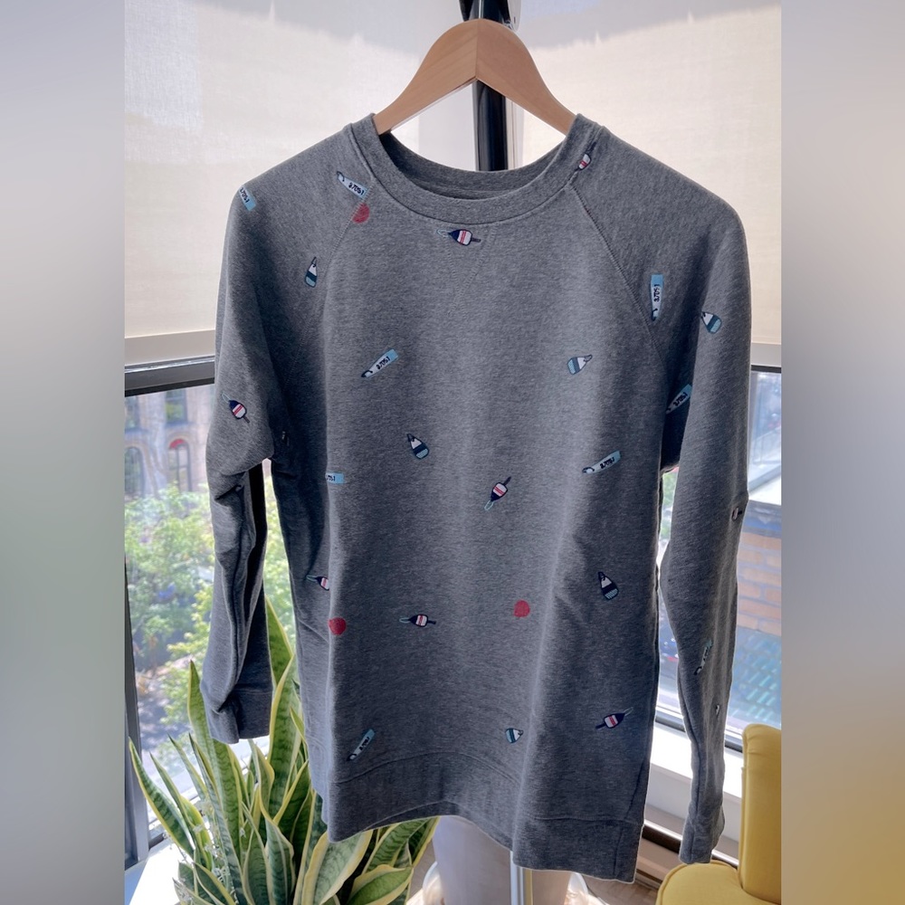 Arborist Nautical Themed Embroidered Crew Neck Sweater